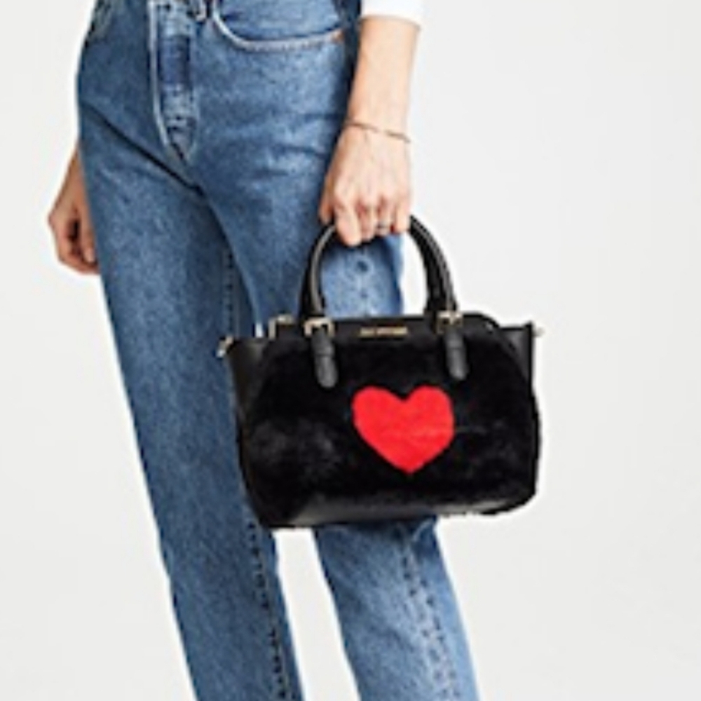 Love Moschino Inlaid Heart Fur Effect Tote Bag. - Picture 3 of 16